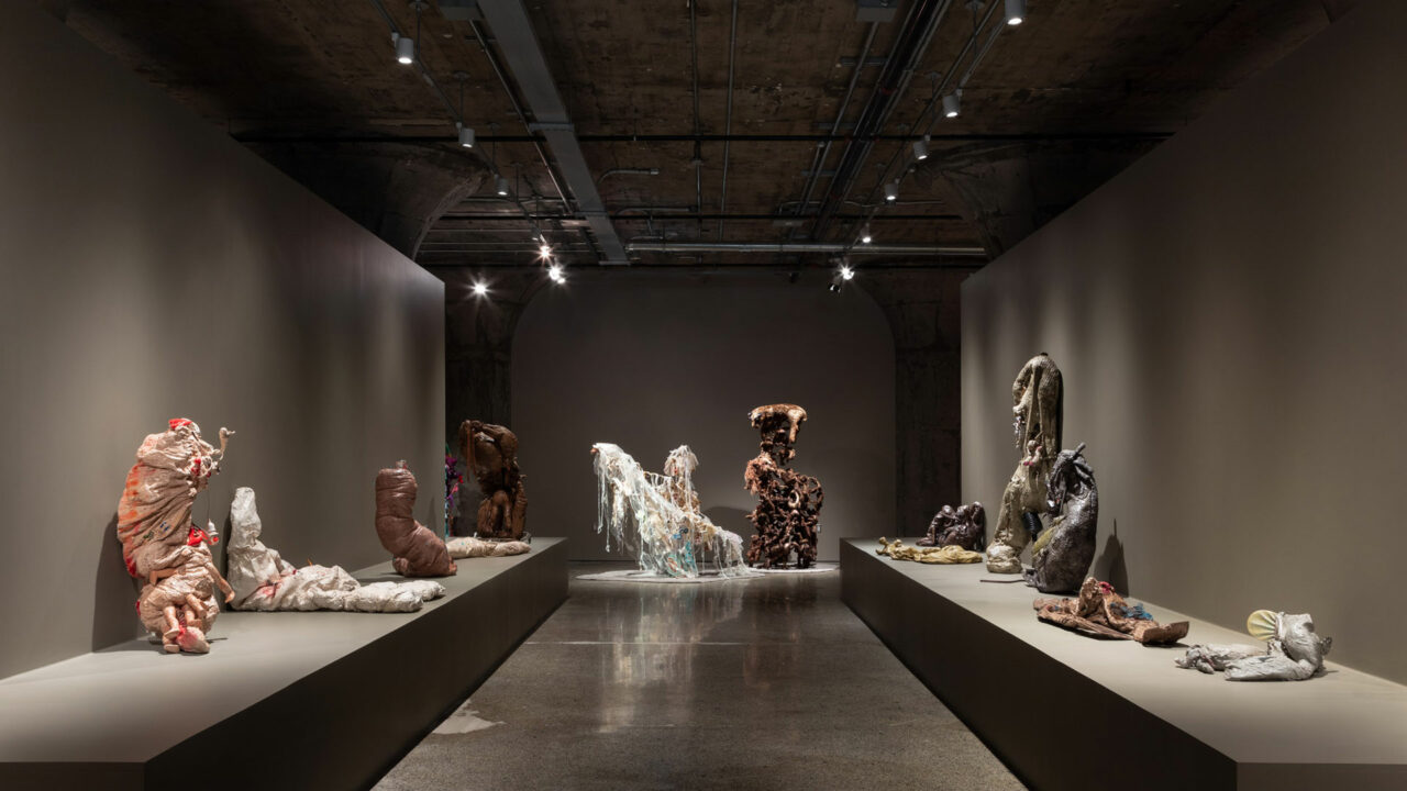 Work by Athena Papadopoulos on display at MOCA