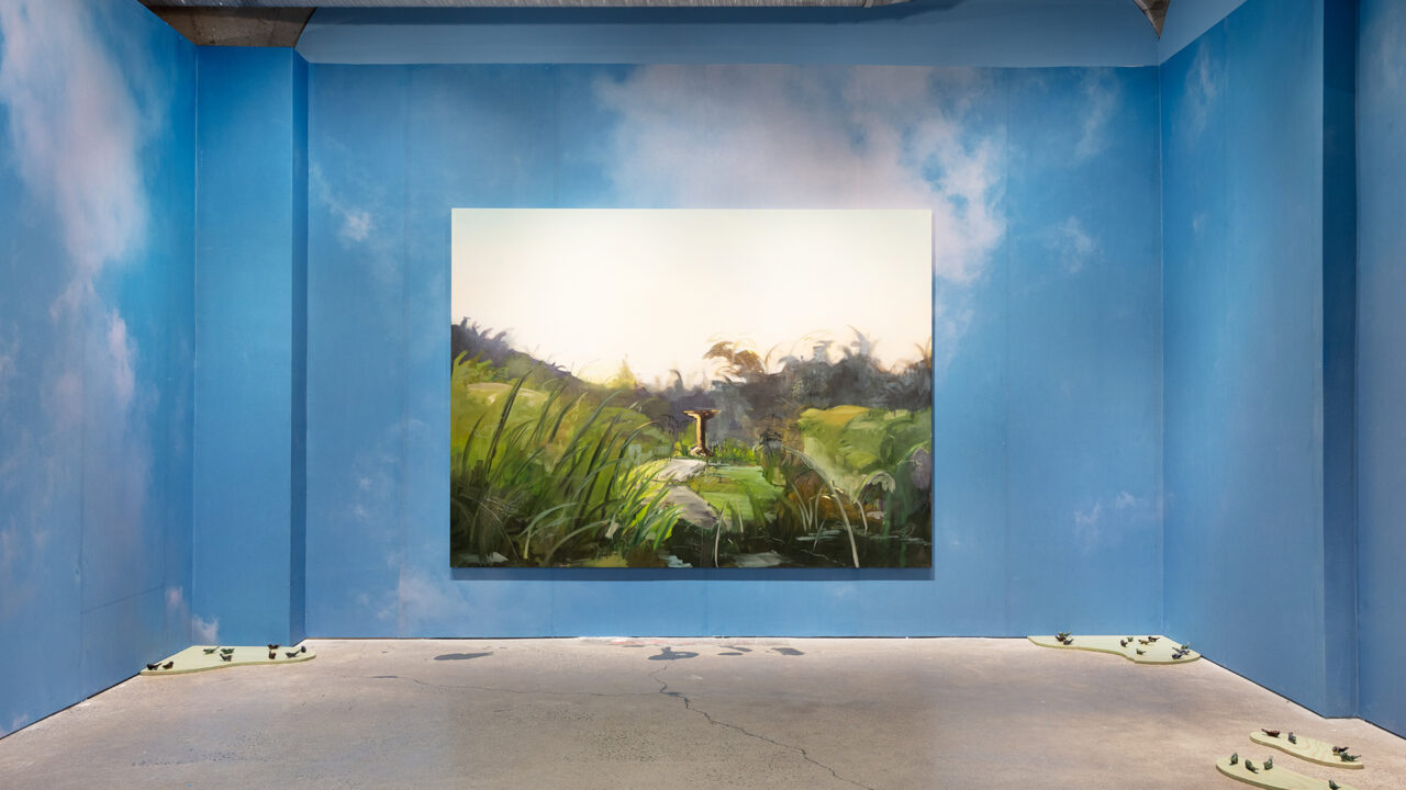 Work by Emmanuel Osahor installed at MOCA.