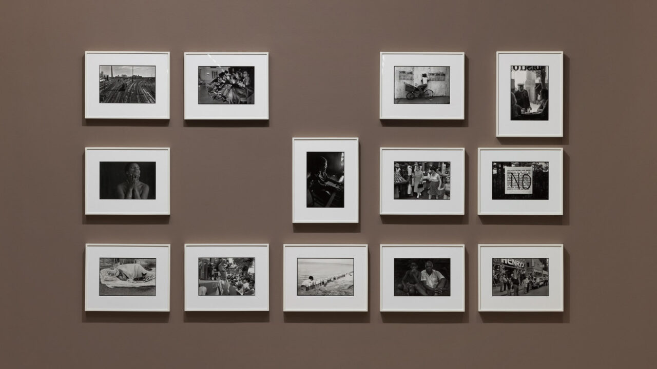 Image of June Clark, installation view of gelatin silver prints dating from 1972 to 1983.