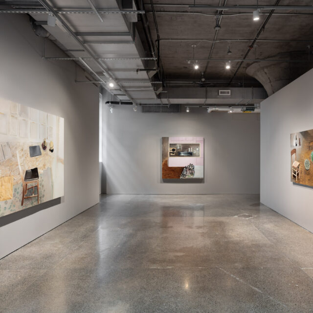 Margaux Williamson, "Shoes, books, hands, buildings, and cars," installation view, MOCA Toronto, 2025. Photo: LF Documentation.