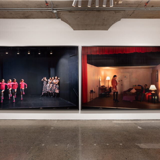 Jeff Wall Actor in two roles diptych at moca