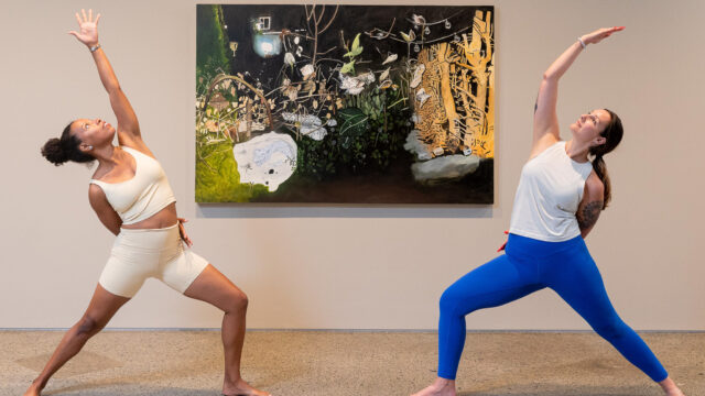 Pilates at the museum MOCA Movement