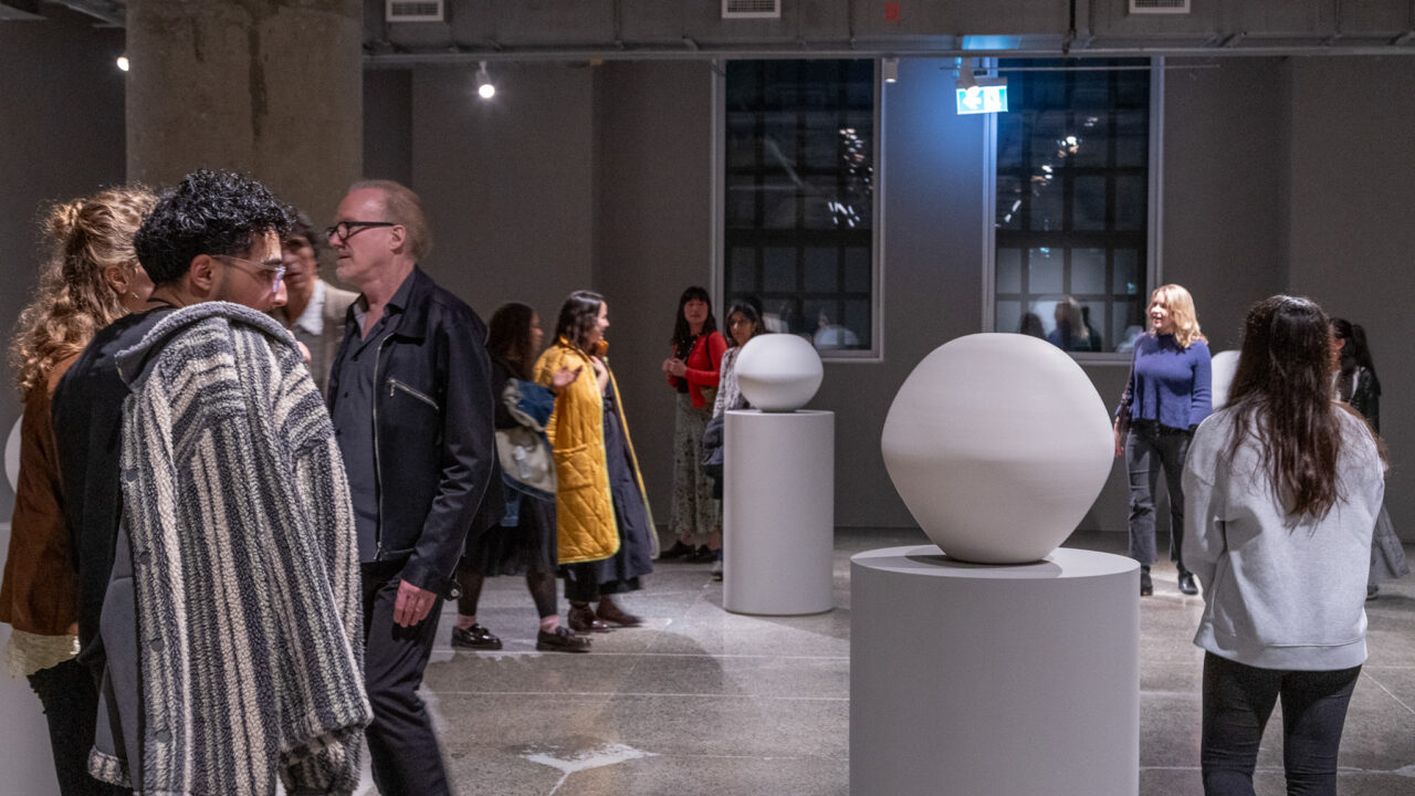 Free Friday Night at MOCA - people in the exhibition